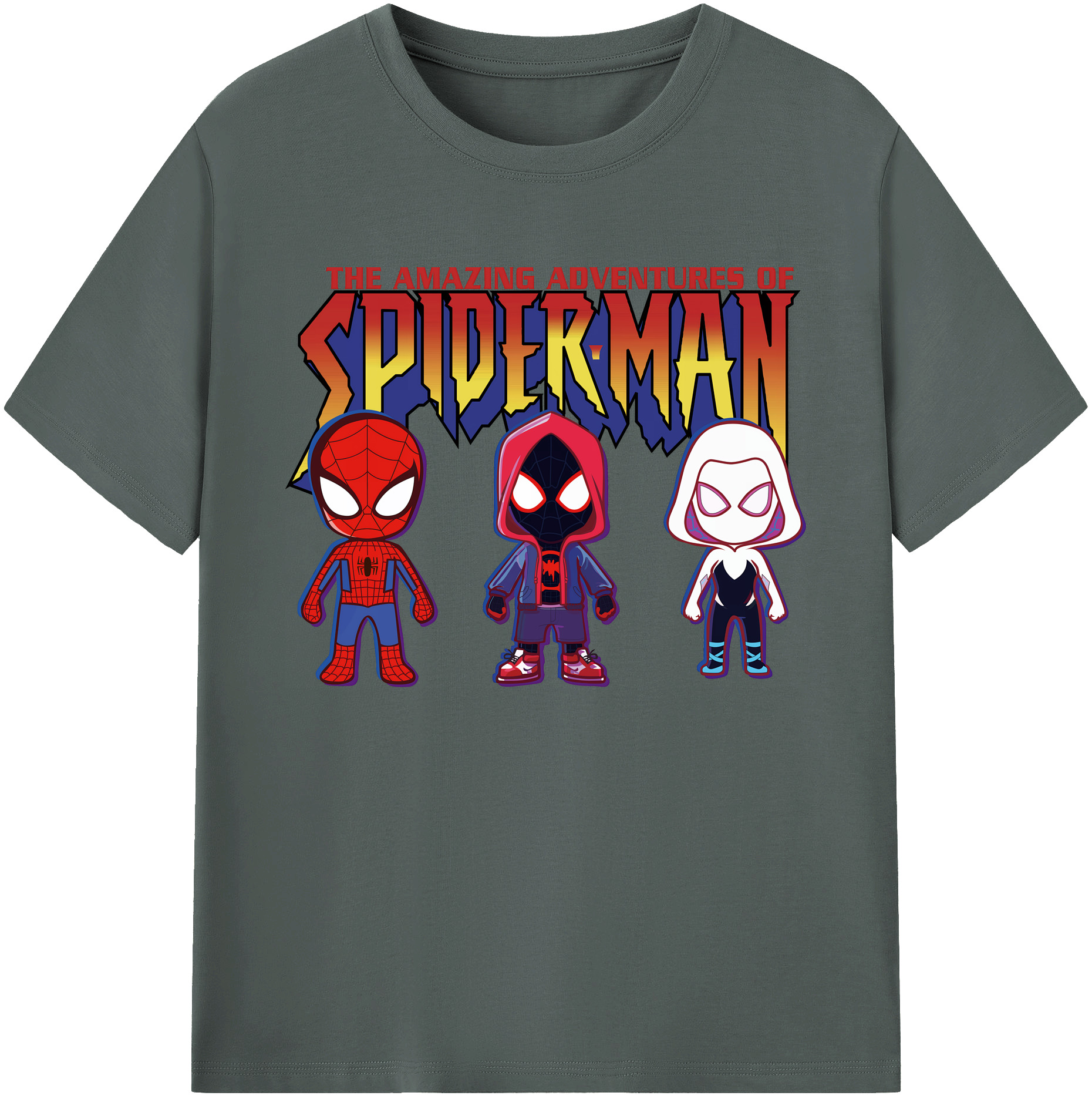 （画像用） Spider Man スパイダーマン 綿100％ メンズ半袖Tシャツ｜肌触りやわらか＆通気性